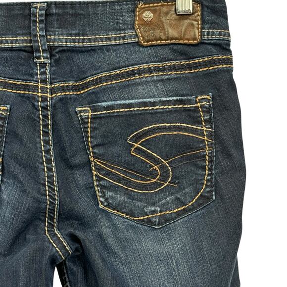 Silver Suki Capri Jeans Women's SZ 29 Blue Everyday Comfort Weekend Y2K Cropped - Picture 5 of 10